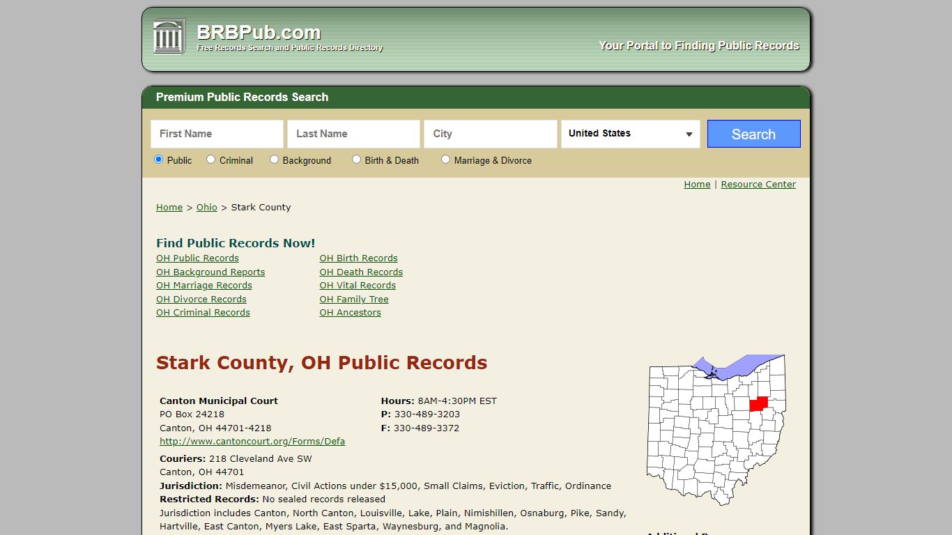 Stark County Public Records | Search Ohio Government Databases